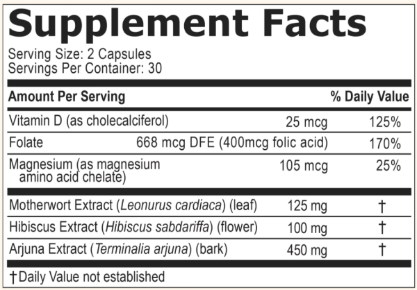 Prociva Supplement Facts